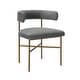 preview thumbnail 1 of 4, Silver Orchid Paola Grey Velvet Chair
