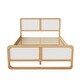 preview thumbnail 6 of 5, Modern Style Full Size Solid Wood Platform Bed