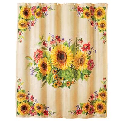 Lovely Sunflower Arrangement Shower Curtain