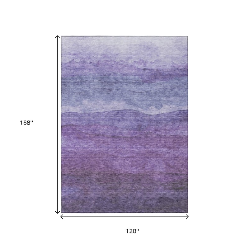 HomeRoots Abstract Modern Rectangle Outdoor Rug