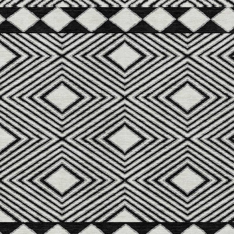HomeRoots Geometric Transitional Rectangle Outdoor Rug