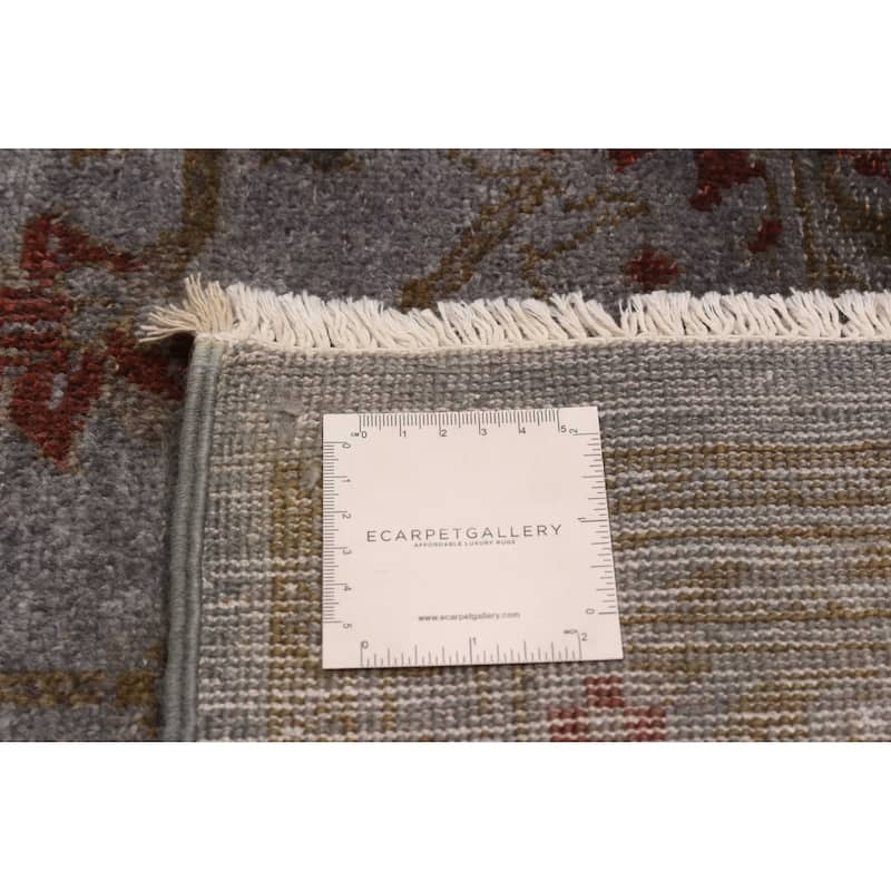 ECARPETGALLERY Hand-knotted Vibrance Grey Wool Rug - 7'9 x 9'9
