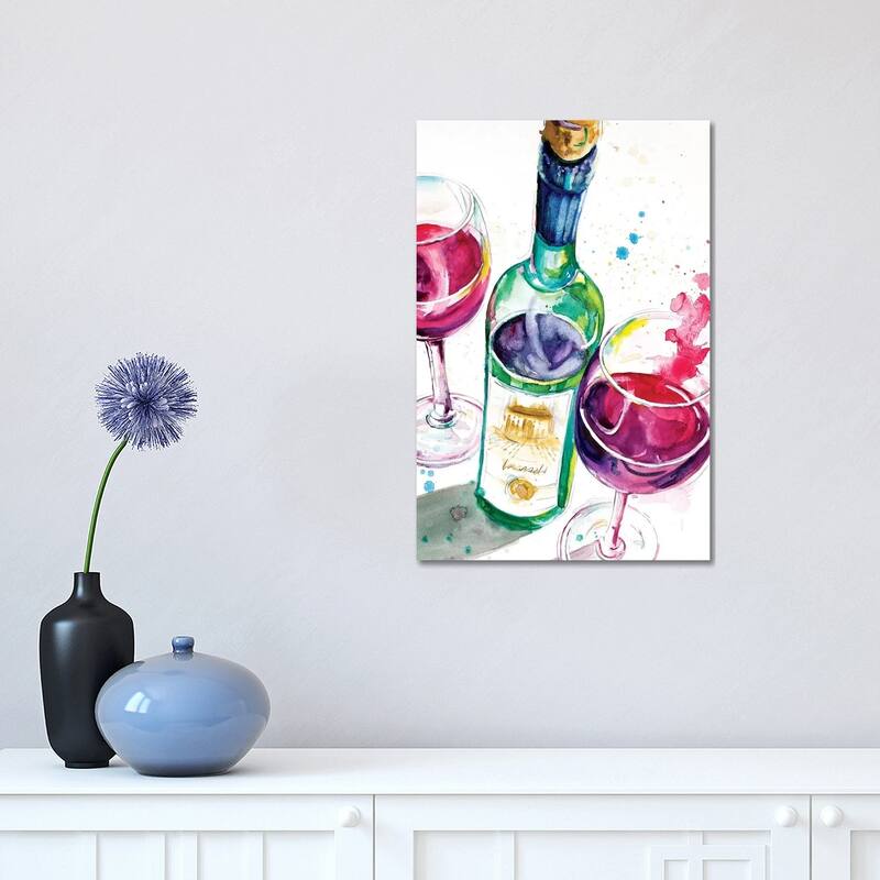 iCanvas "Red and White Wine I" by Patricia Pinto Canvas Print - 18x12x1.5