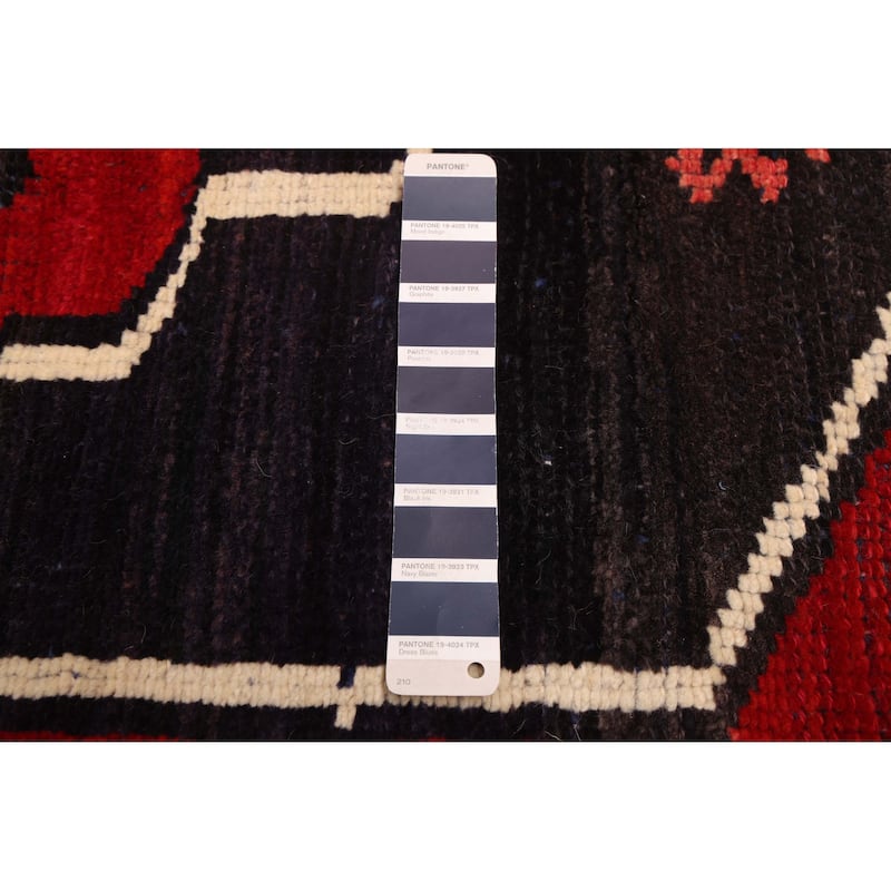 ECARPETGALLERY Hand-knotted Melis Vintage Red Wool Rug - 4'11 x 6'11