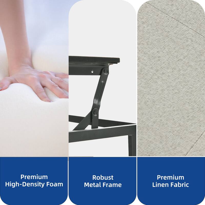 Moasis 3 IN 1 Sleeper Sofa Bed, Pull Out Chair Sofa