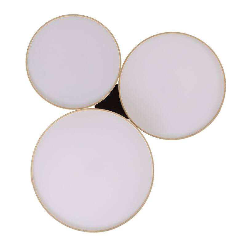 GetLedel Hand Woven Drum Flush Mount Ceiling Light