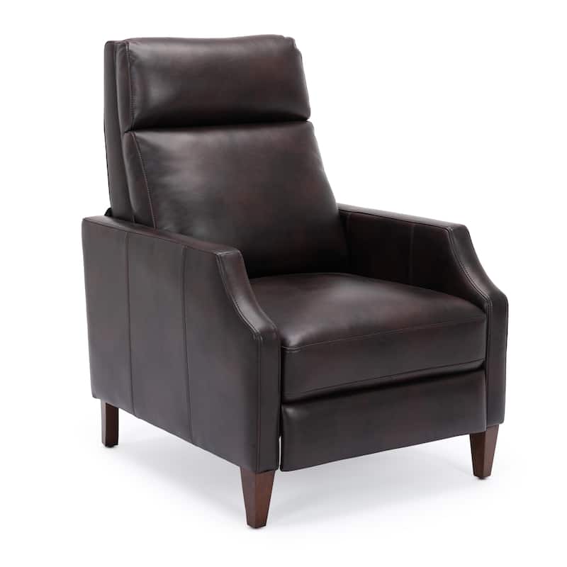 Modern PushBack Recliner with Solid Wood Legs and Embedded Coil, Longlasting, for Family