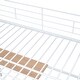 preview thumbnail 18 of 38, Twin Size Metal Loft Bed with Desk, Metal Grid and Wardrobe, White