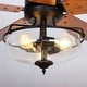 preview thumbnail 13 of 11, 52 inch Reversible Wooden 5-Blade 3-Light Ceiling Fan with Remote