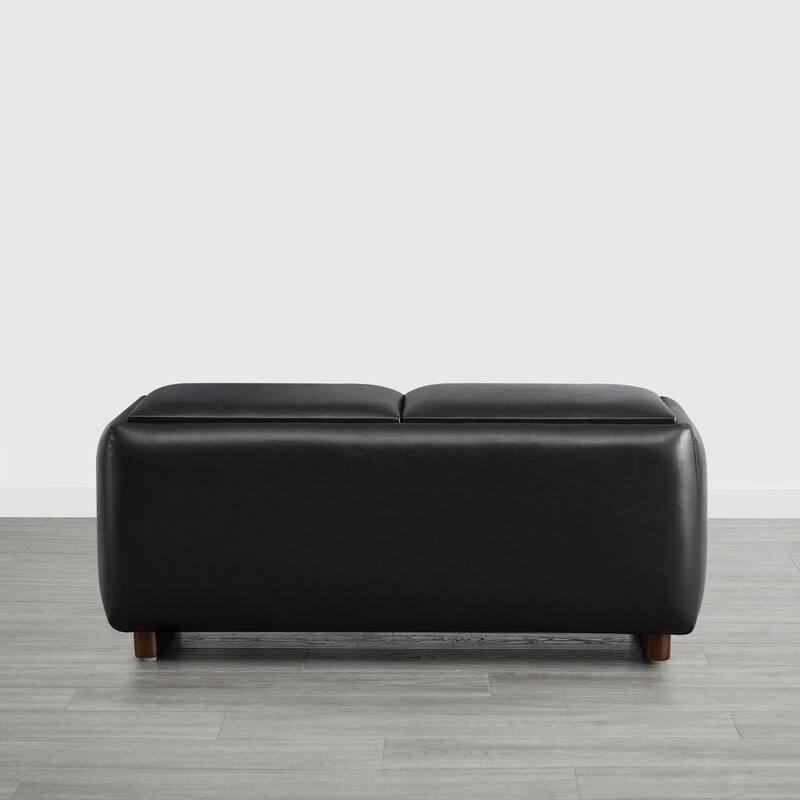 Spruce & Spring Bart Storage Ottoman Bench Rectangle Footrest