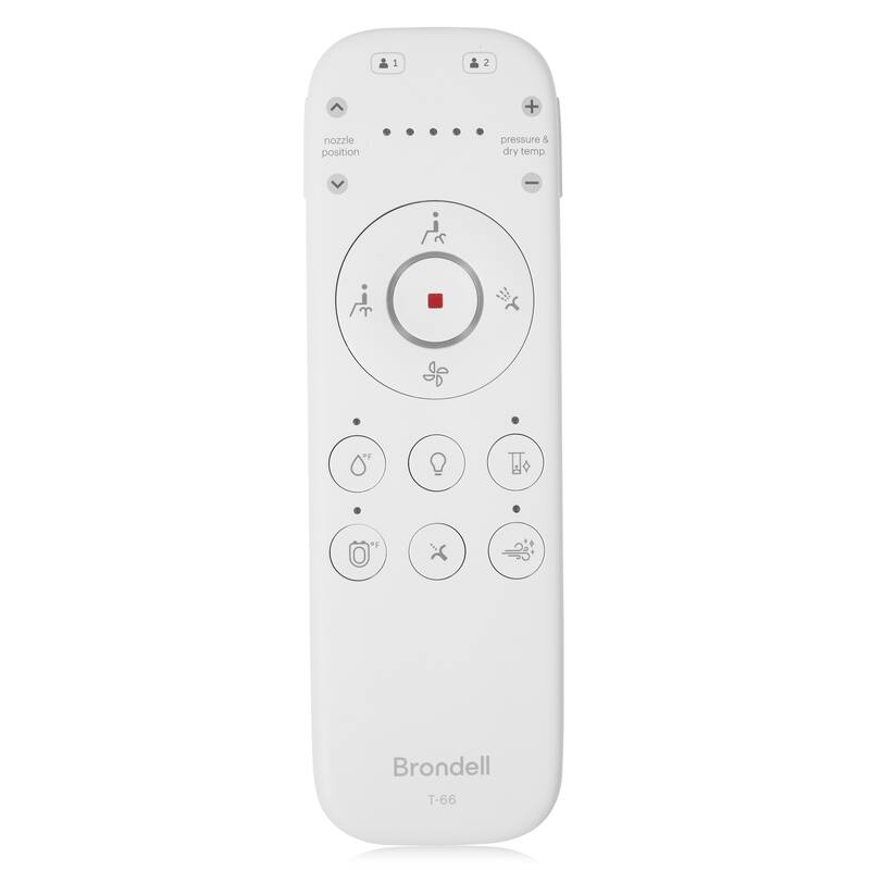 Brondell Thinline T66 Bidet Toilet Seat, Elongated White