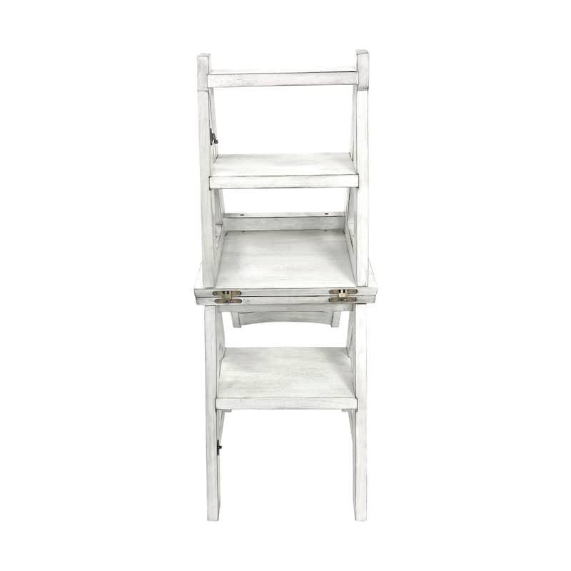 Carolina Chair & Table Folding Library Chair - Antique White
