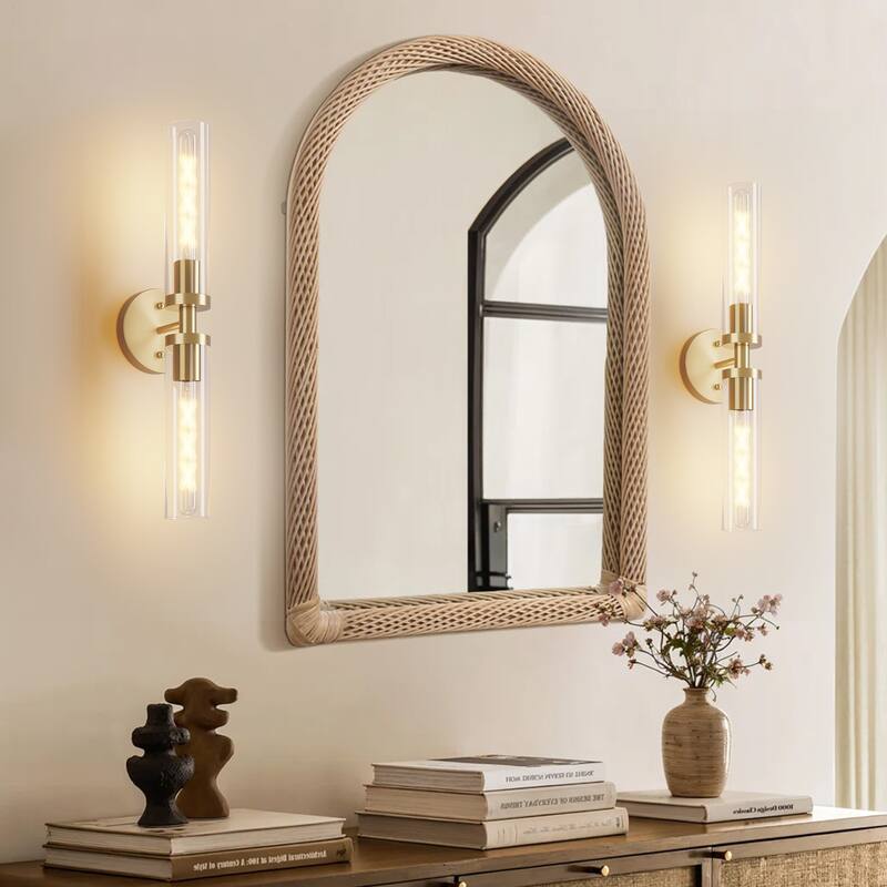Modern Gold Bathroom Sconces Set of 2