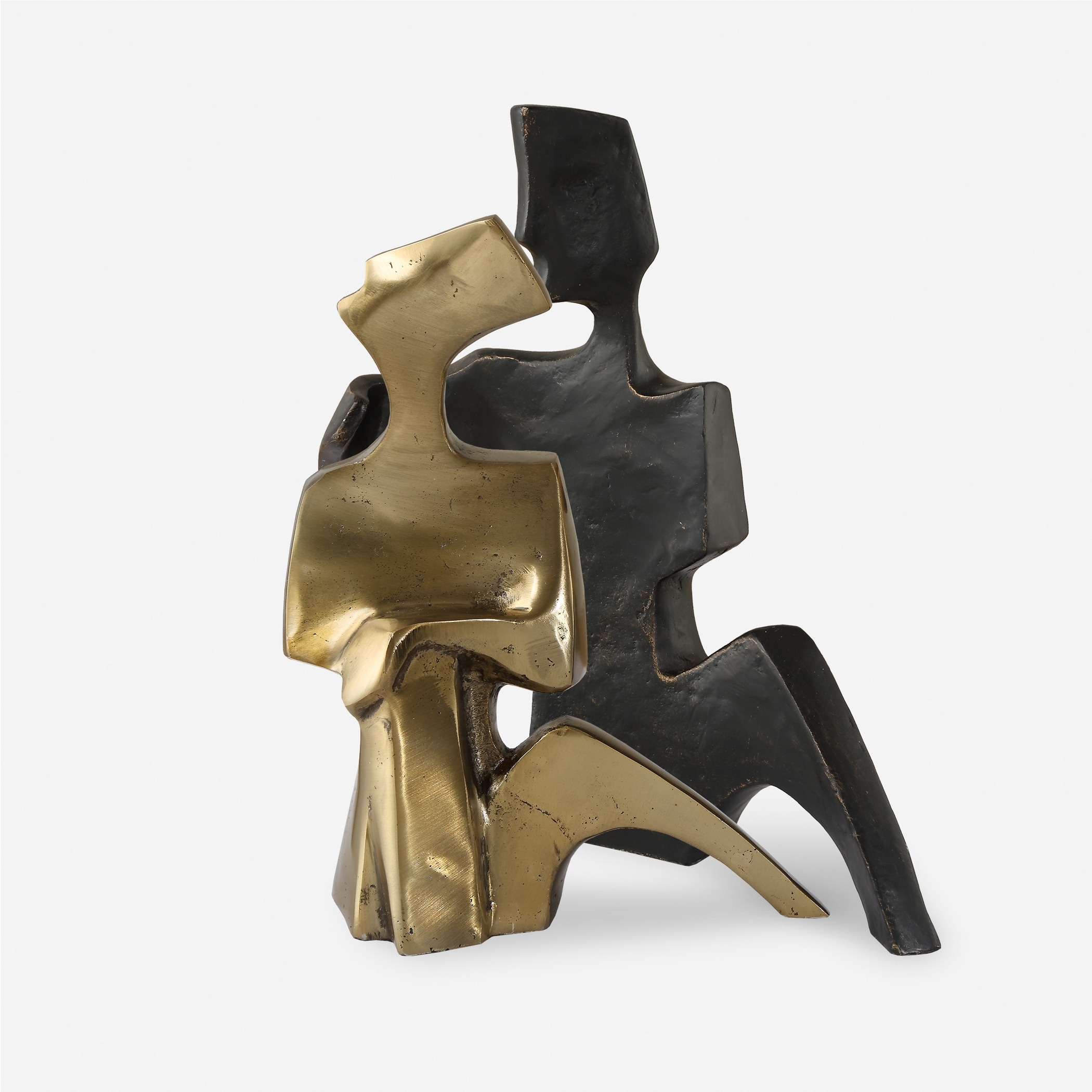 Uttermost Affection Bronze Gold Sculpture (Set of 2) - 8.25'' H X 8'' W X 2.75'' D