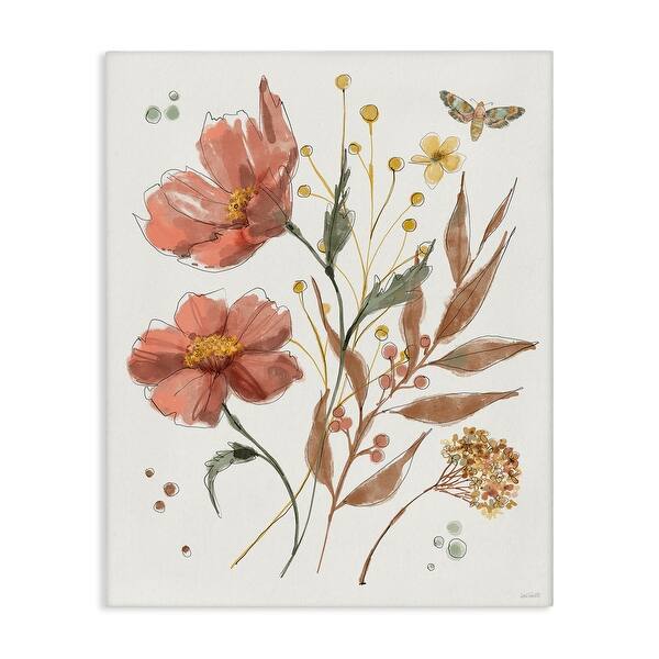 Stupell Cottage Florals in Full Bloom Canvas Wall Art Design By Anne ...