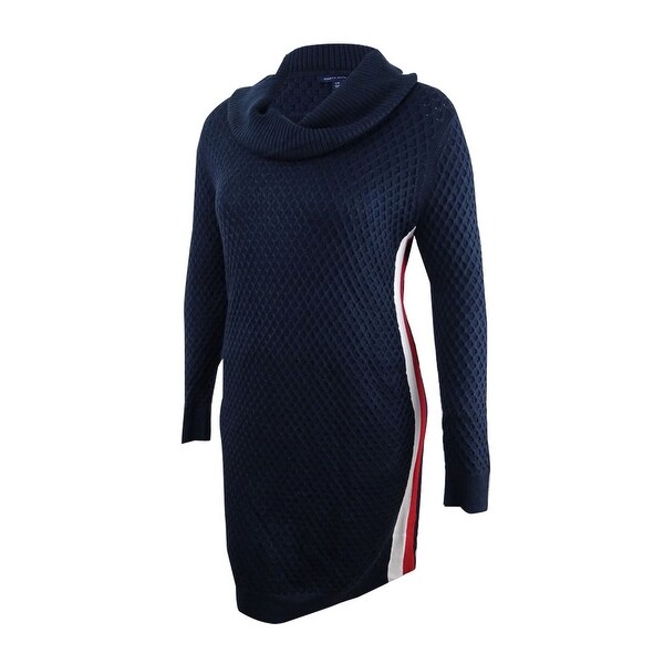 womens cowl neck sweater dress