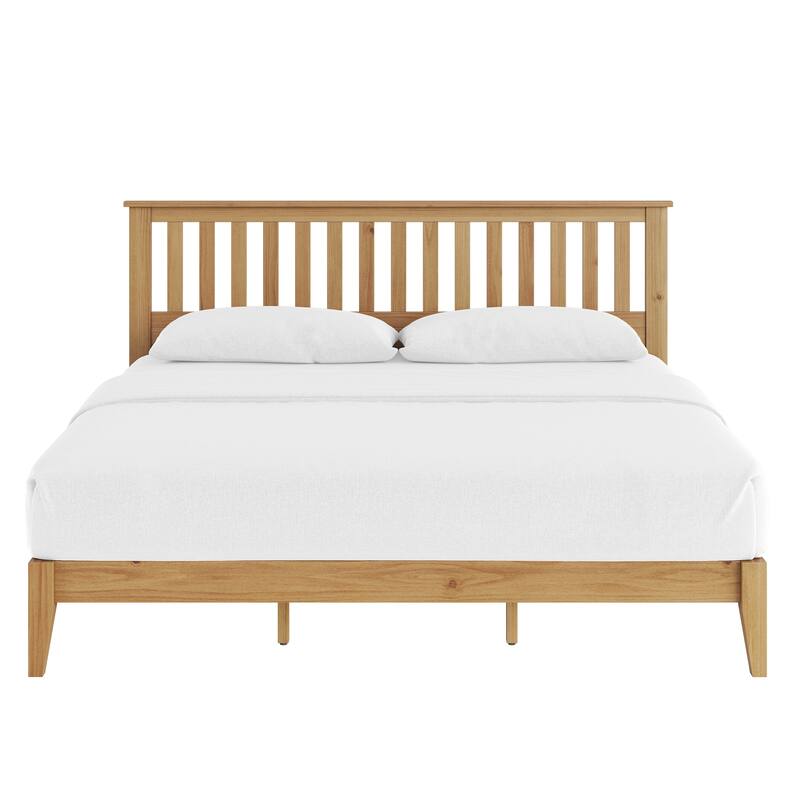 GDFStudio - Malinda Mission Wood Panel Bed with Slat Support