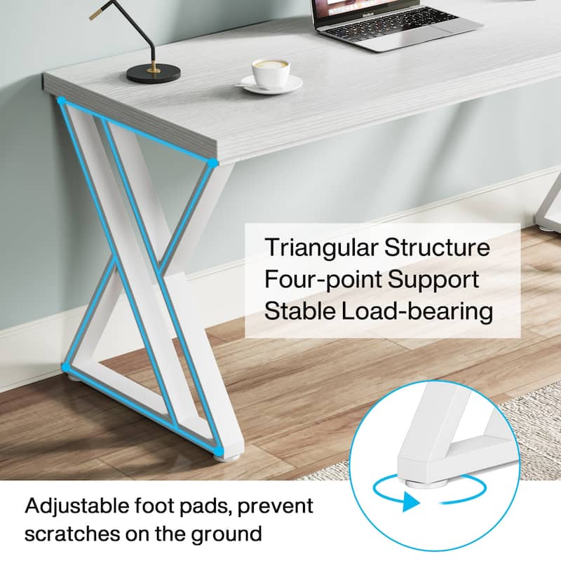 55" Heavy Duty Computer Desk, Office Desk