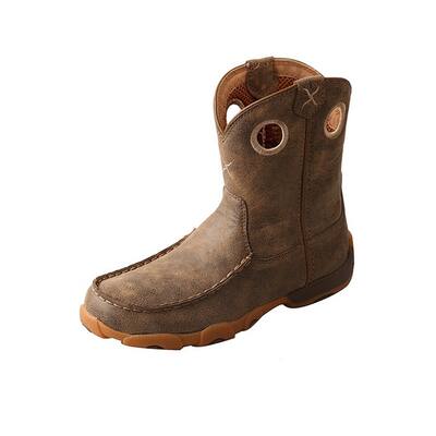 Twisted X Casual Boots Kids Driving Mocs Rubber Brown YDB0002