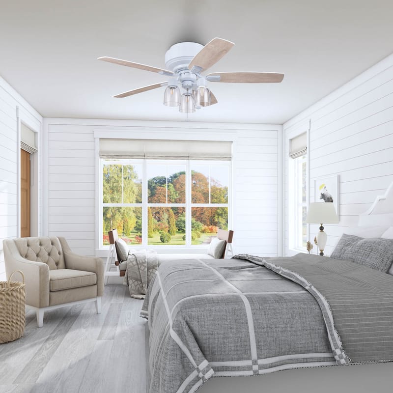 52" Prominence Home Magonia Indoor Traditional Farmhouse Ceiling Fan with Pull Chains, Dry-Rated