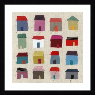 Houses by Jenny Frean Wood Framed Wall Art Print - Bed Bath & Beyond ...