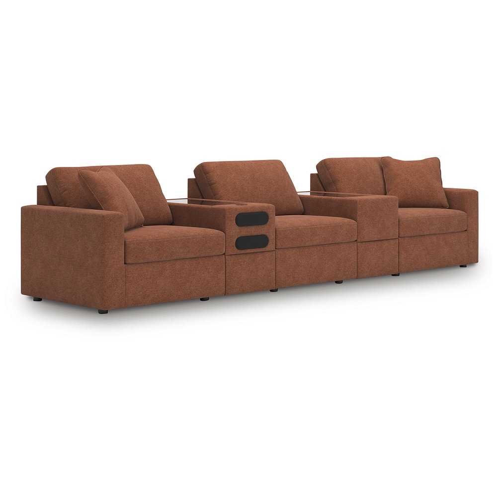 Signature Design by Ashley Modmax 5-Piece Sectional with Audio System - 142"W x 37"D x 36"H