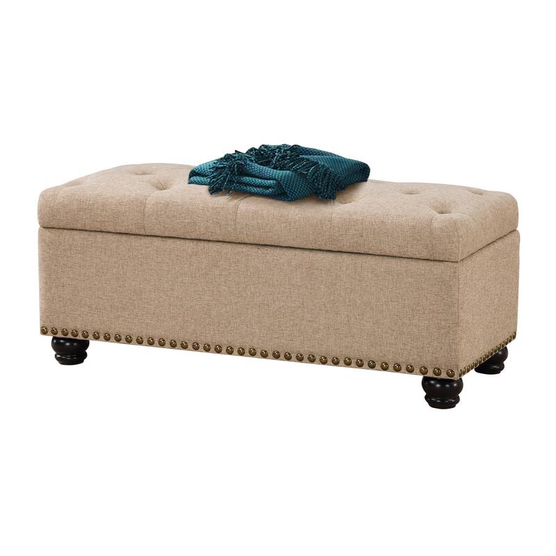 Convenience Concepts Designs4Comfort 9th Avenue Storage Ottoman Bench