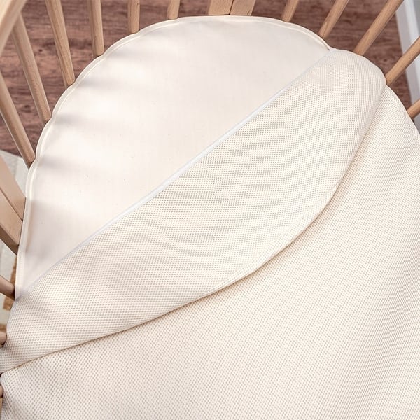 Naturepedic Organic Breathable Oval Crib Mattress (For Stokke Sleepi Bed V3)