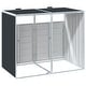 preview thumbnail 7 of 56, vidaXL Wheelie Bin Storage Rubbish Waste Bin Storage Steel