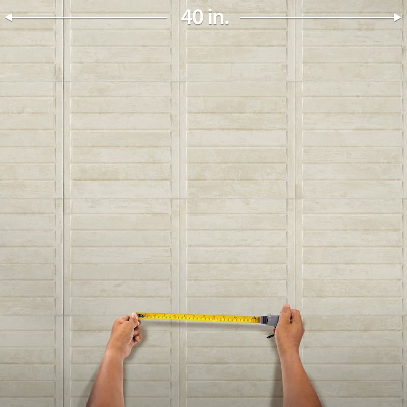 Merola Tile Habanera Decor Bone 11-7/8" x 35-1/2" Fluted Ceramic Wall Tile