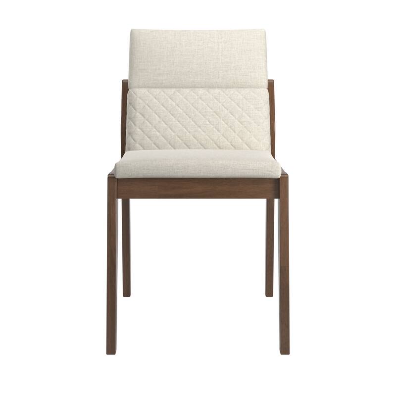 Norvik Beige Linen and Wood Dining Chairs (Set of 2) by iNSPIRE Q Modern