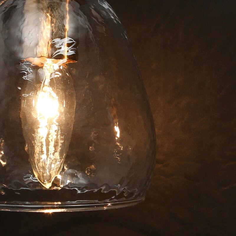 Blobfish Modern Gold 3-Light Bathroom Vanity Lights Glass Wall Sconces - L 21.6" x W 6.5" x H 11"