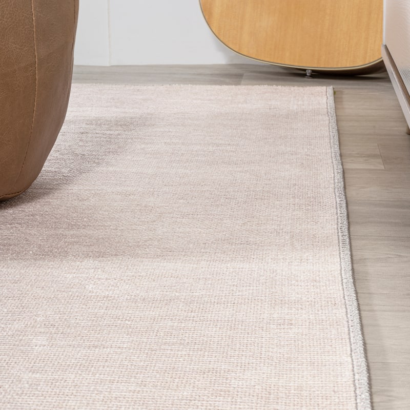 JONATHAN Y Cirkel Bohemian Textured Weave Floral Machine Washable Area Rug