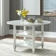 preview thumbnail 1 of 11, Simple Living Cottage White Round Dining Table White