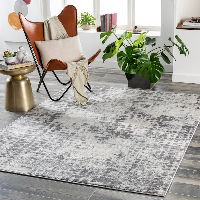 Artistic Weavers Petrus Modern Abstract Area Rug - 5'3" x 7'1" - Charcoal