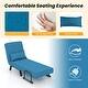 preview thumbnail 9 of 17, Costway Folding 5 Position Convertible Sleeper Bed Armchair Lounge