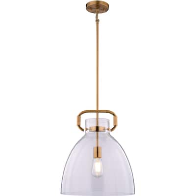 Vaxcel Lighting P0431 Madrona 14" Wide Pendant with Clear Glass Shade