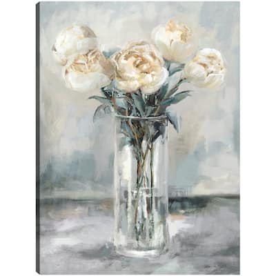 Precious Peonies II By Studio Arts Canvas Art Print
