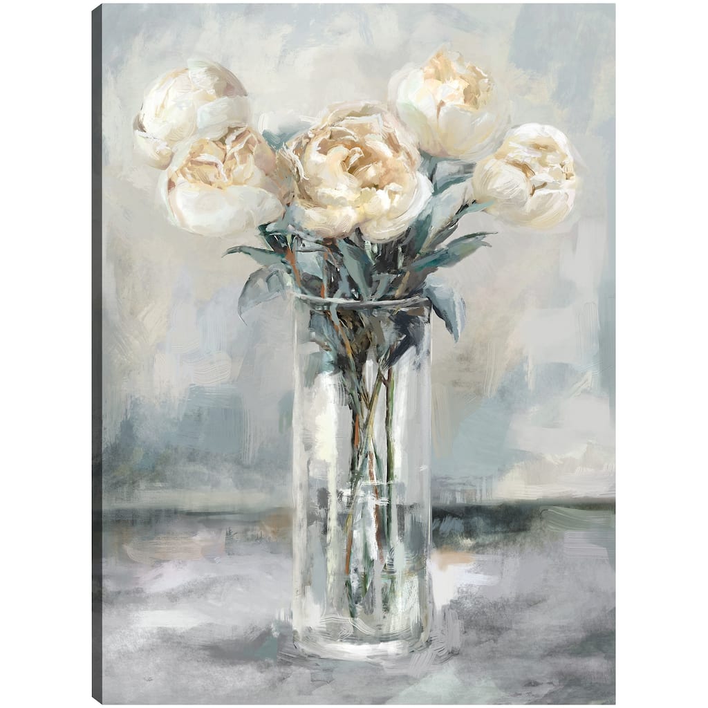 Precious Peonies II By Studio Arts Canvas Art Print