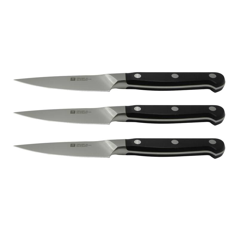 3x ZWILLING Pro 4" Paring Knife - Black