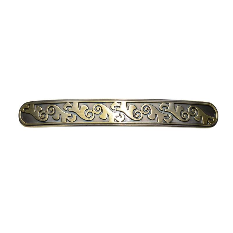 Utopia Alley Roma Pull Handle - Decorative Cabinet Drop Pull Handles for Cabinets, Antique Brass, 3.8" Center to Center