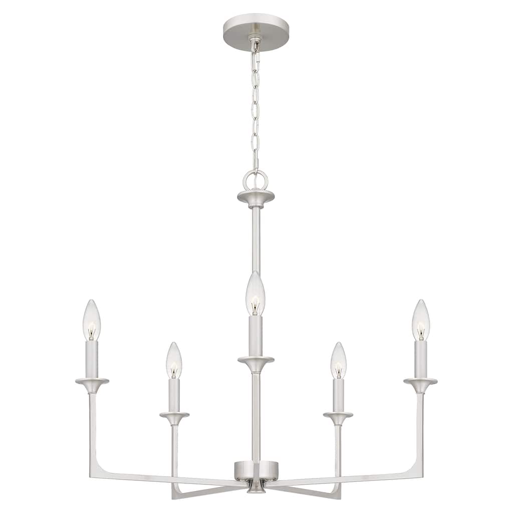 Prescott 5-Light Brushed Nickel Chandelier