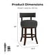 preview thumbnail 26 of 32, Furniture of America Fendeson Transitional Nailhead Swivel Barstool (Set of 2)