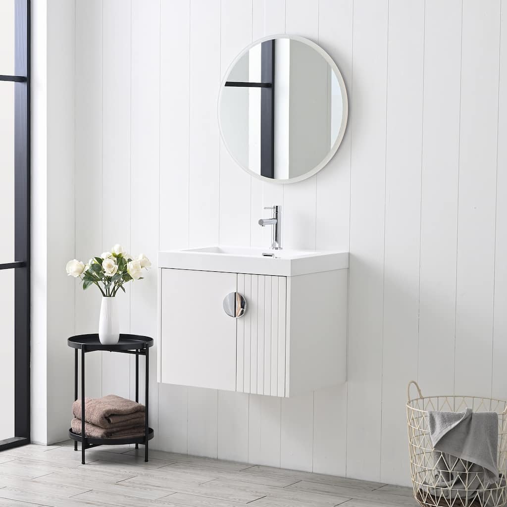 Blossom Moss Floating Bathroom Vanity with Acrylic Sink