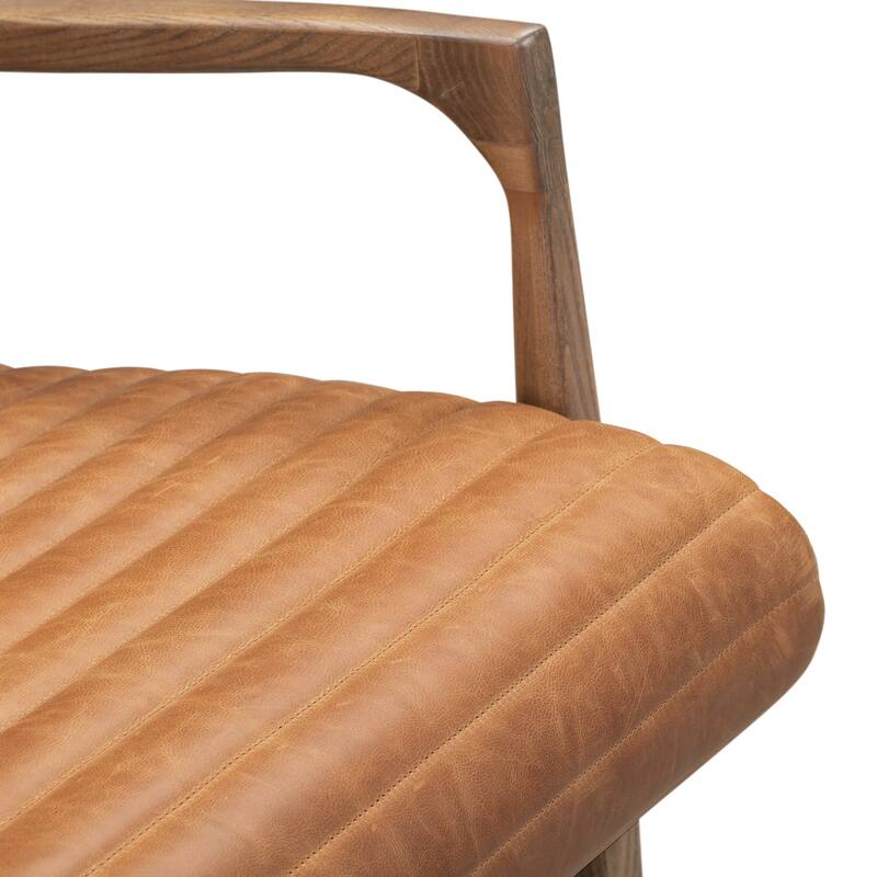 Poly & Bark Rowan Lounge Chair - Full Grain Genuine Italian Leather