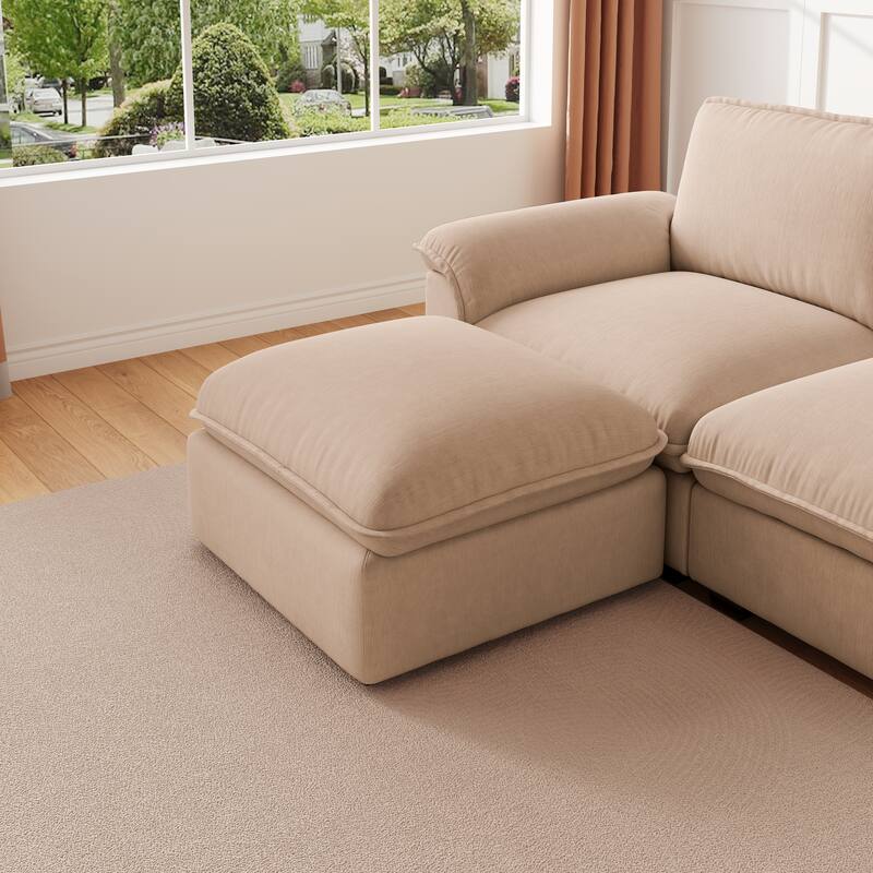 L-Shaped Computer Desk with 2 Cabinets and 2 Drawers, 11 Open Shelves and 1 Right Flip Shelf with Storage, with Power Outlet