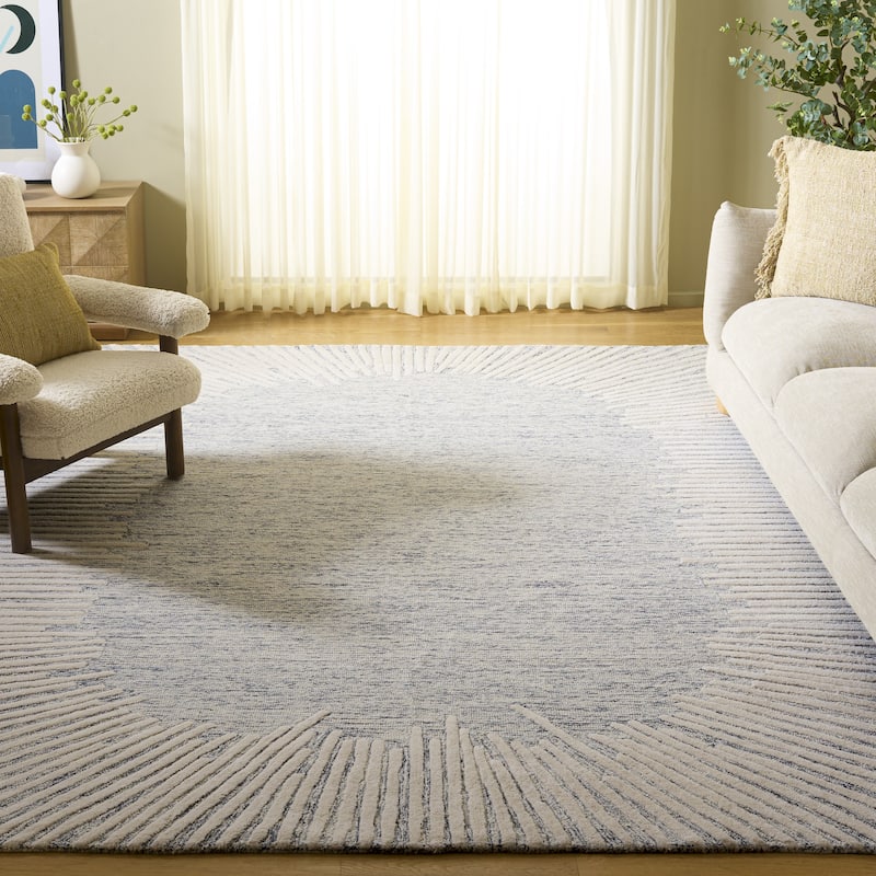 SAFAVIEH Handmade Abstract Sofoula Modern Wool Rug