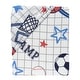 preview thumbnail 3 of 3, Lambs & Ivy Baby Sports 100% Cotton Fitted Crib Sheet - Football/Basketball