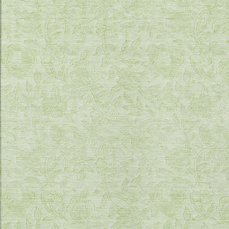 HomeRoots Floral Transitional Rectangle Outdoor Rug