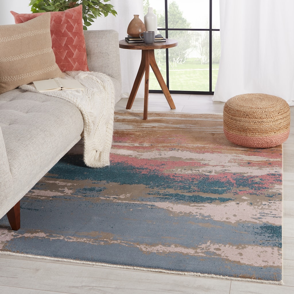 Helene Handmade Abstract Multicolor Area Rug